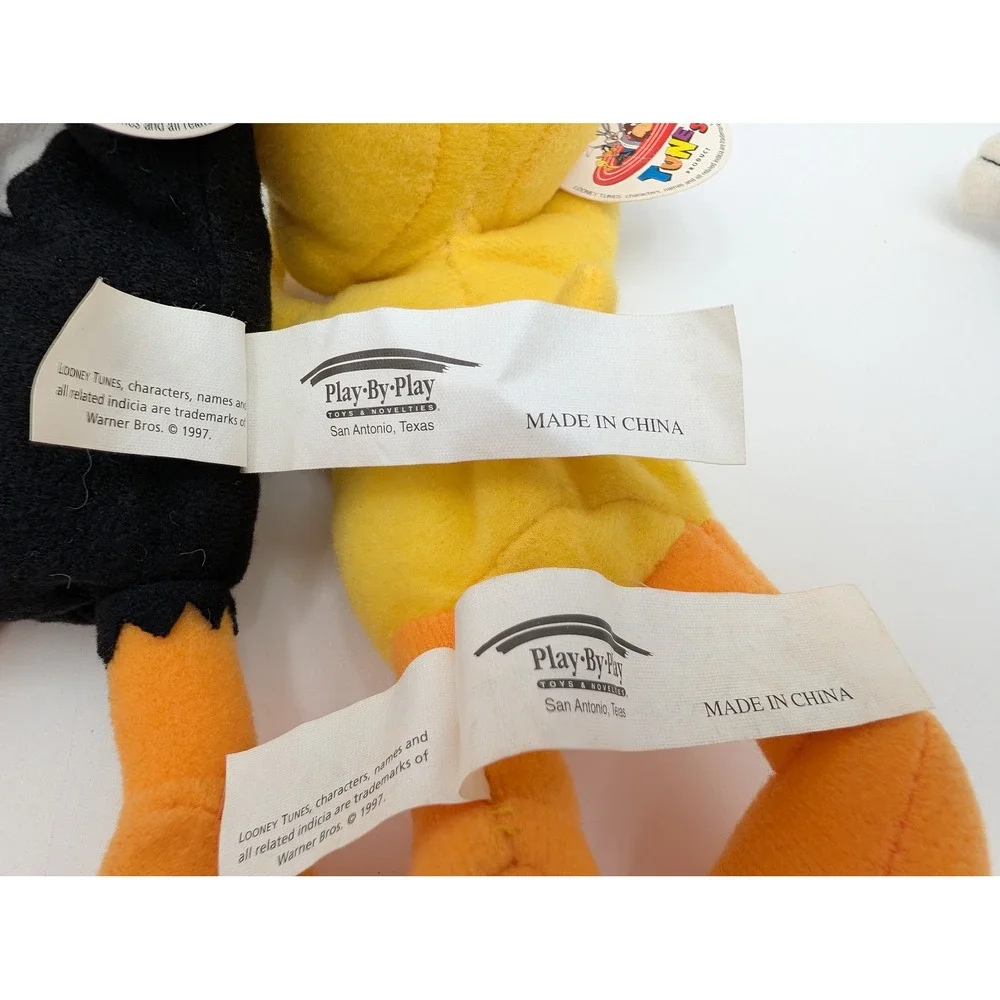 Play By Play Looney Tunes Plush Tweety Daffy Sylvester Lot 1997